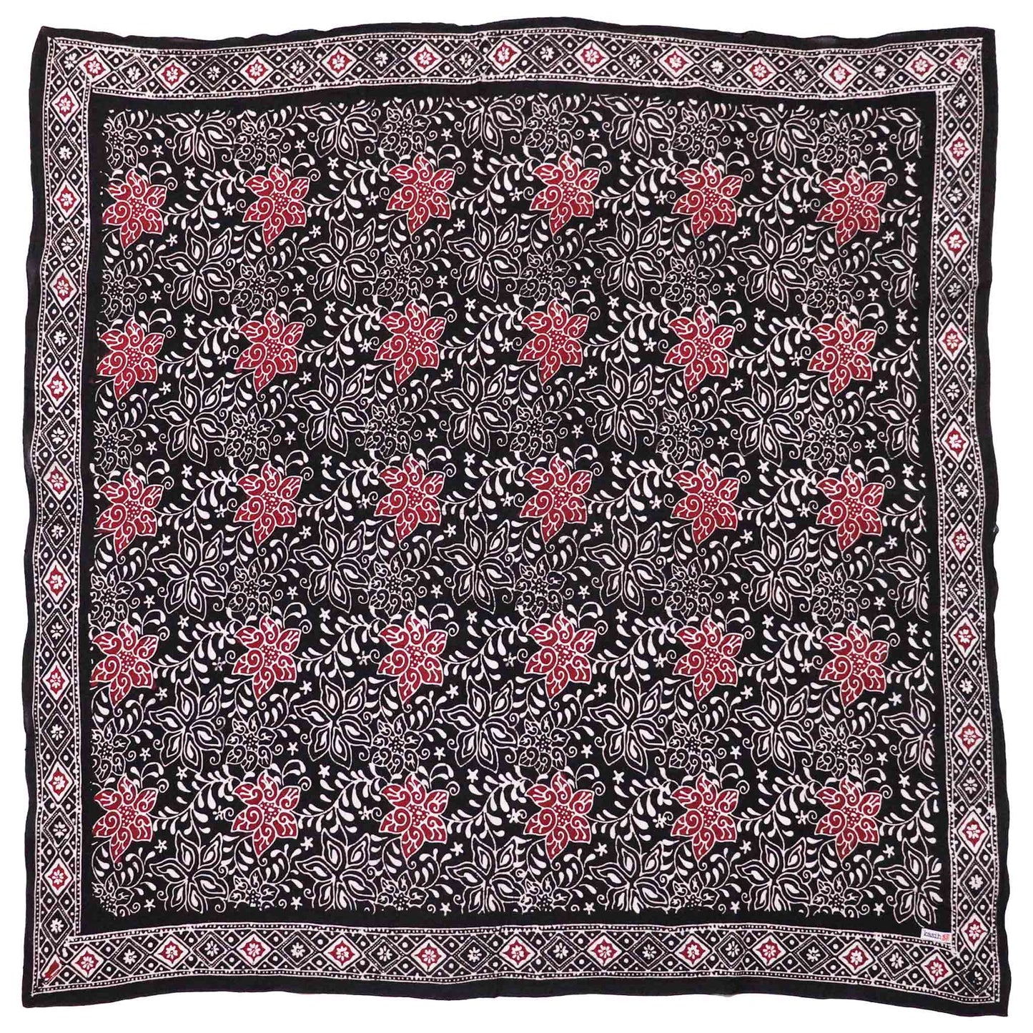 Large 39" Hand Dyed Batik Bandana - Star