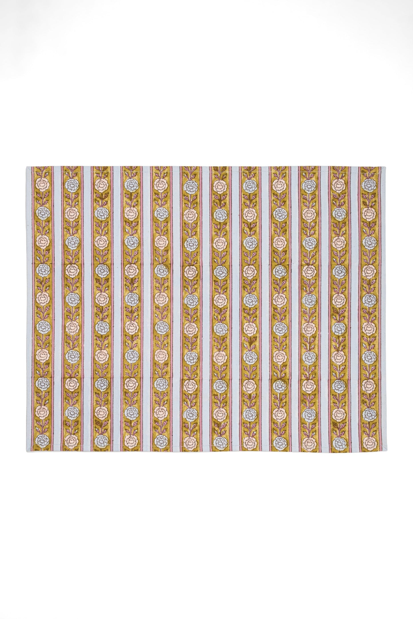 Vintage Floral Stripes Placemat