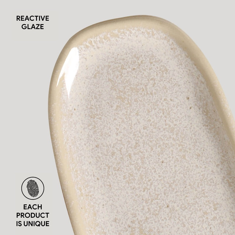 Shallow Organic Oval Platter Mini Set of 4
