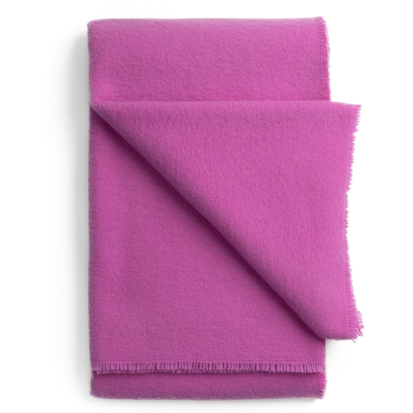 Boucle Extra Fine Merino Wool Throw - Pink