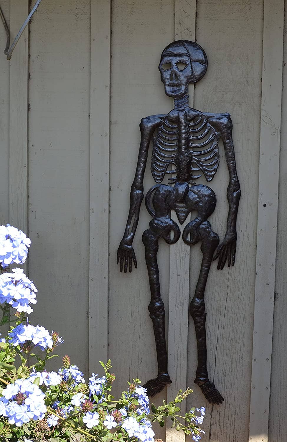 Large Hanging Skeleton, Day of the Dead, Folk Art 17" x 51"