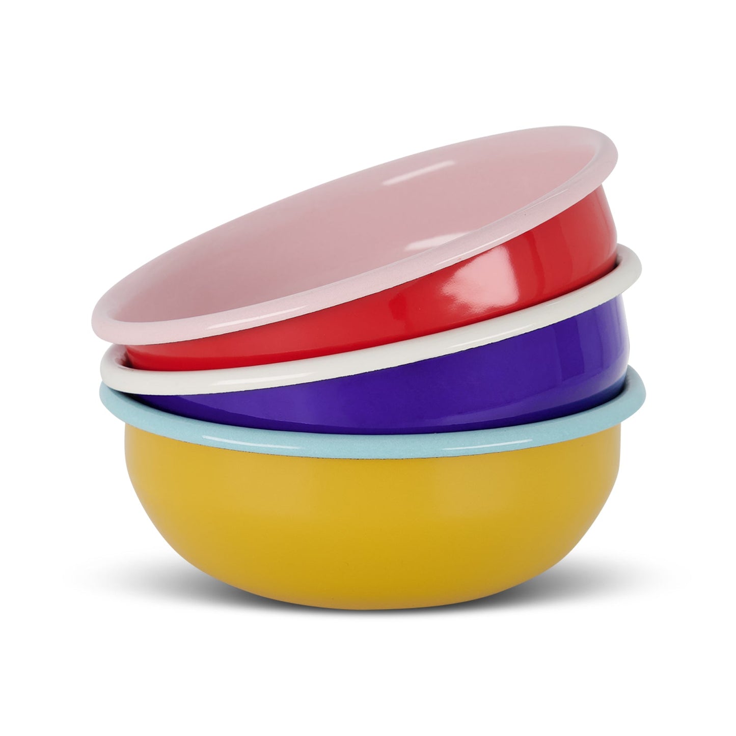 S/4 Enamel Cereal Bowl  - Two Tone