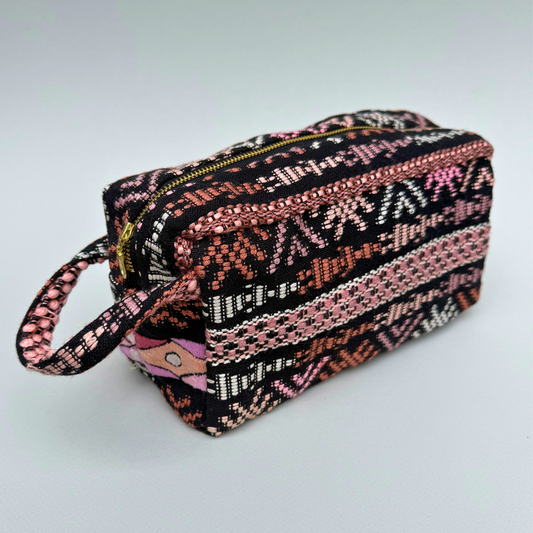 Handwoven (and Spill Proof) Cosmetic Travel Bag