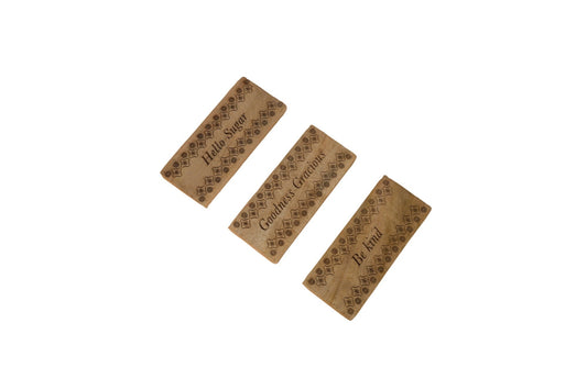 Wooden Word Blocks Set of 3 | Mango Wood | Handmade Décor