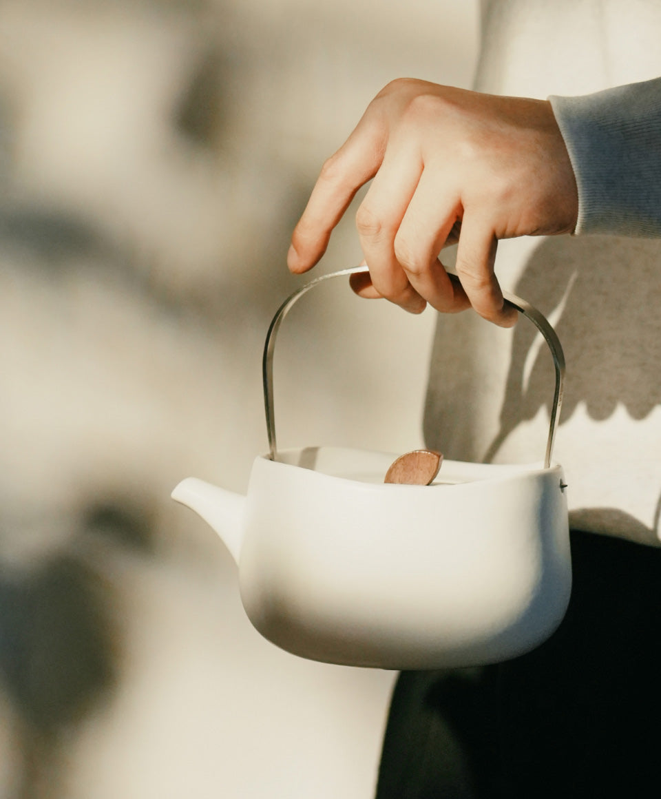 Leiph Self-heating Teapot Set - Deep Navy
