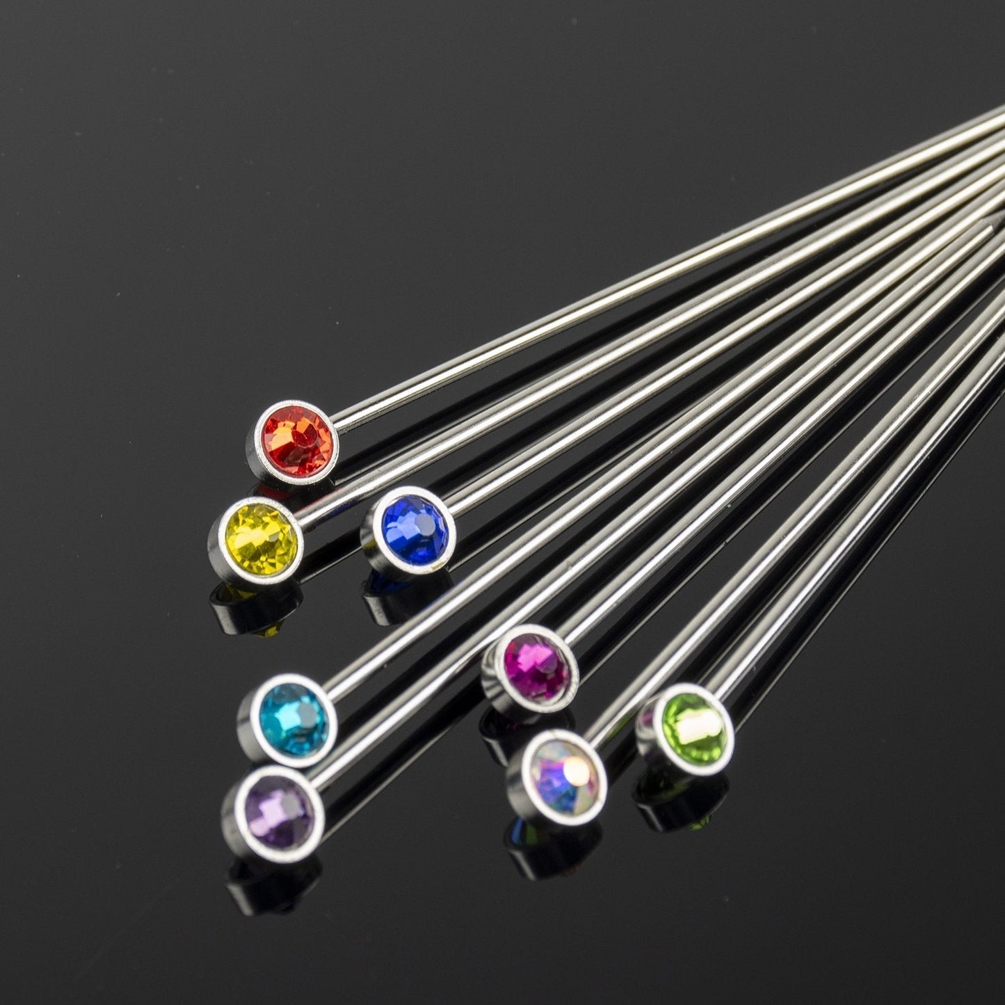 Bright Gem Crystal Cocktail Picks