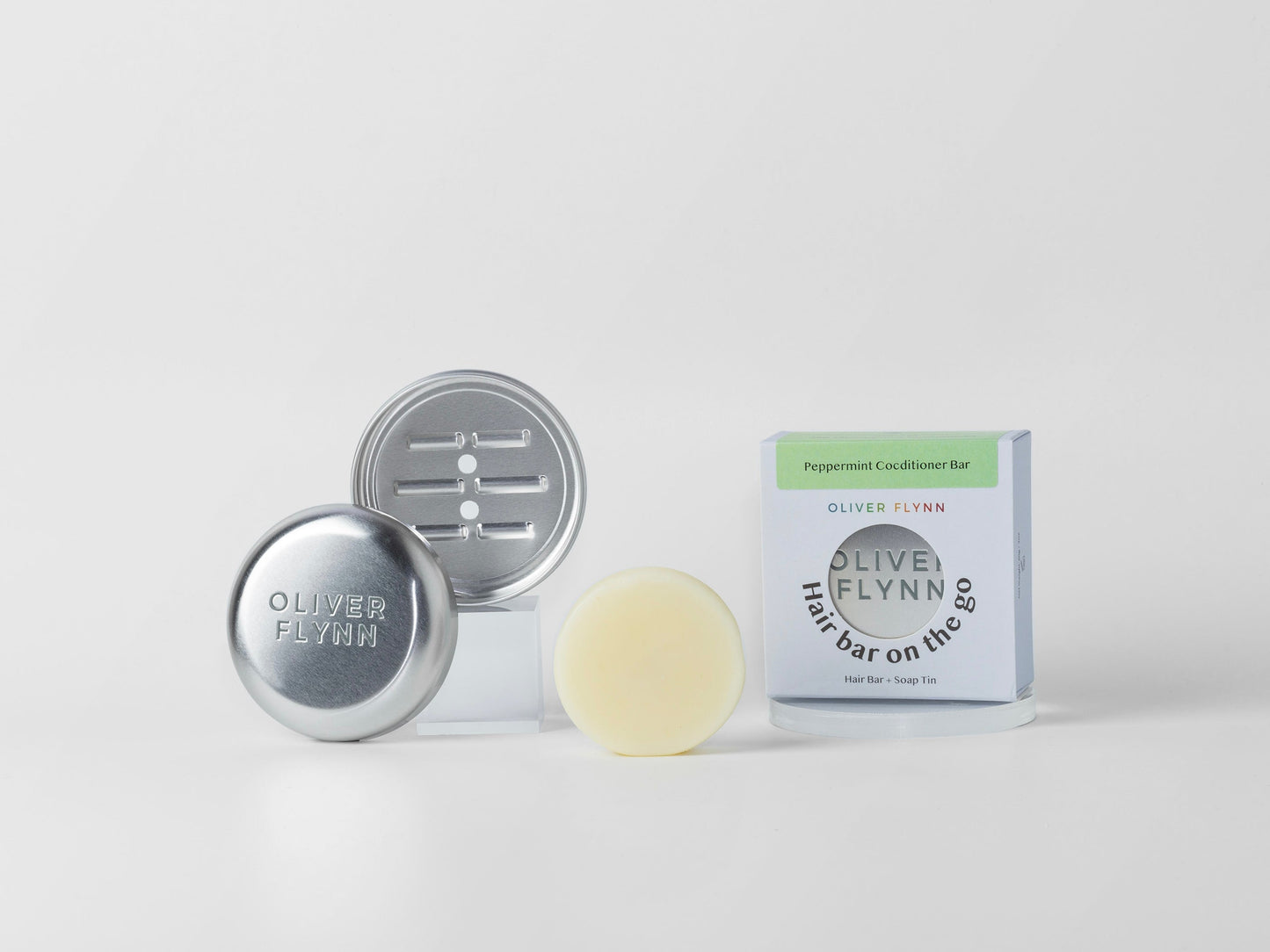 Peppermint Shampoo Bar and Conditioner Bar Travel Bundle