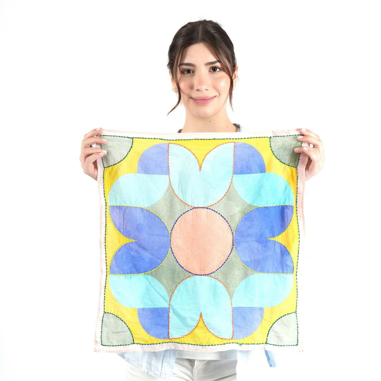 Prism Flower Bandana - Sage Green