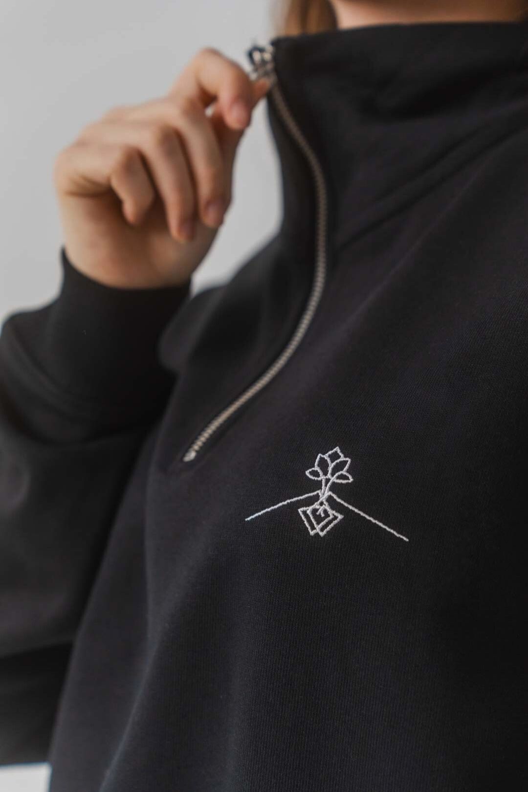 Sudadera 100% orgánica - Negro