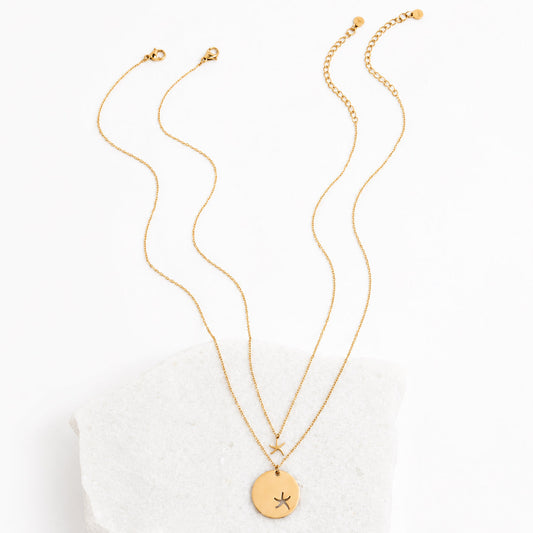 Community Gold Starfish Necklace Set