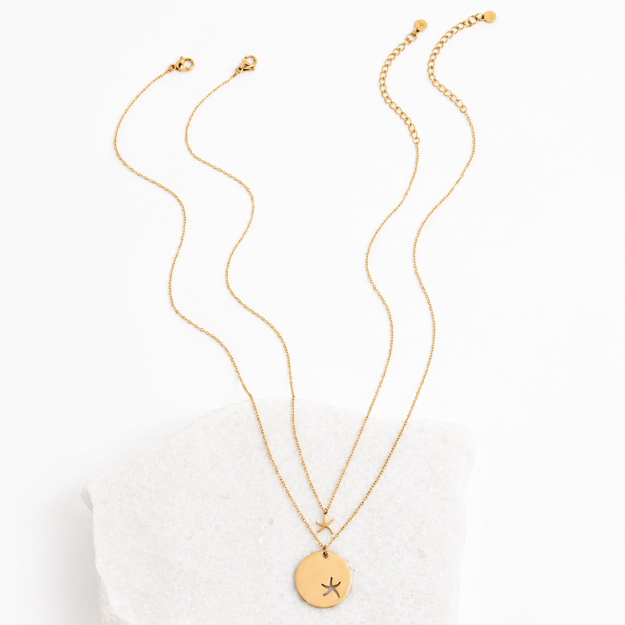 Community Gold Starfish Necklace Set