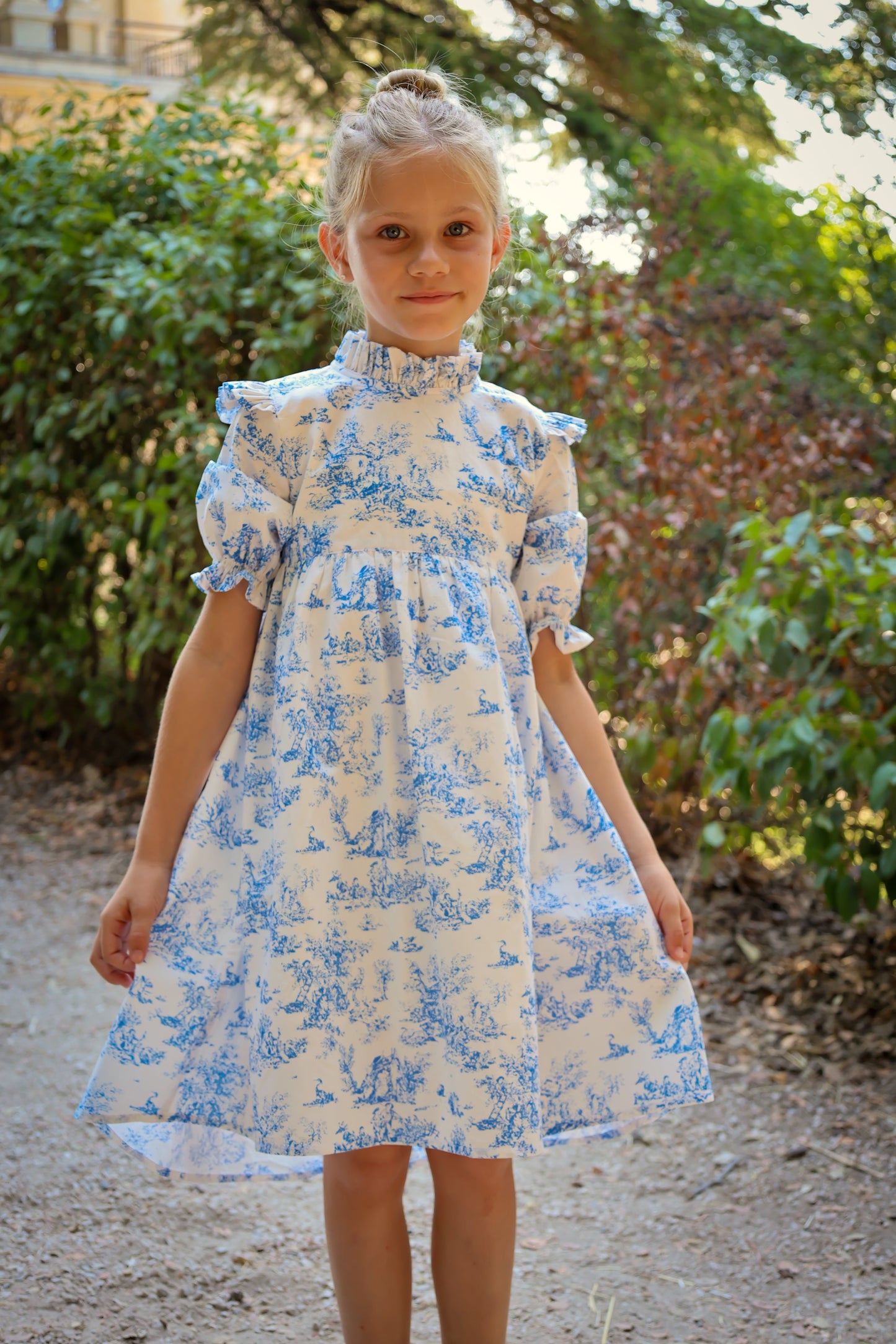 Aoki Dress-Blue Toile