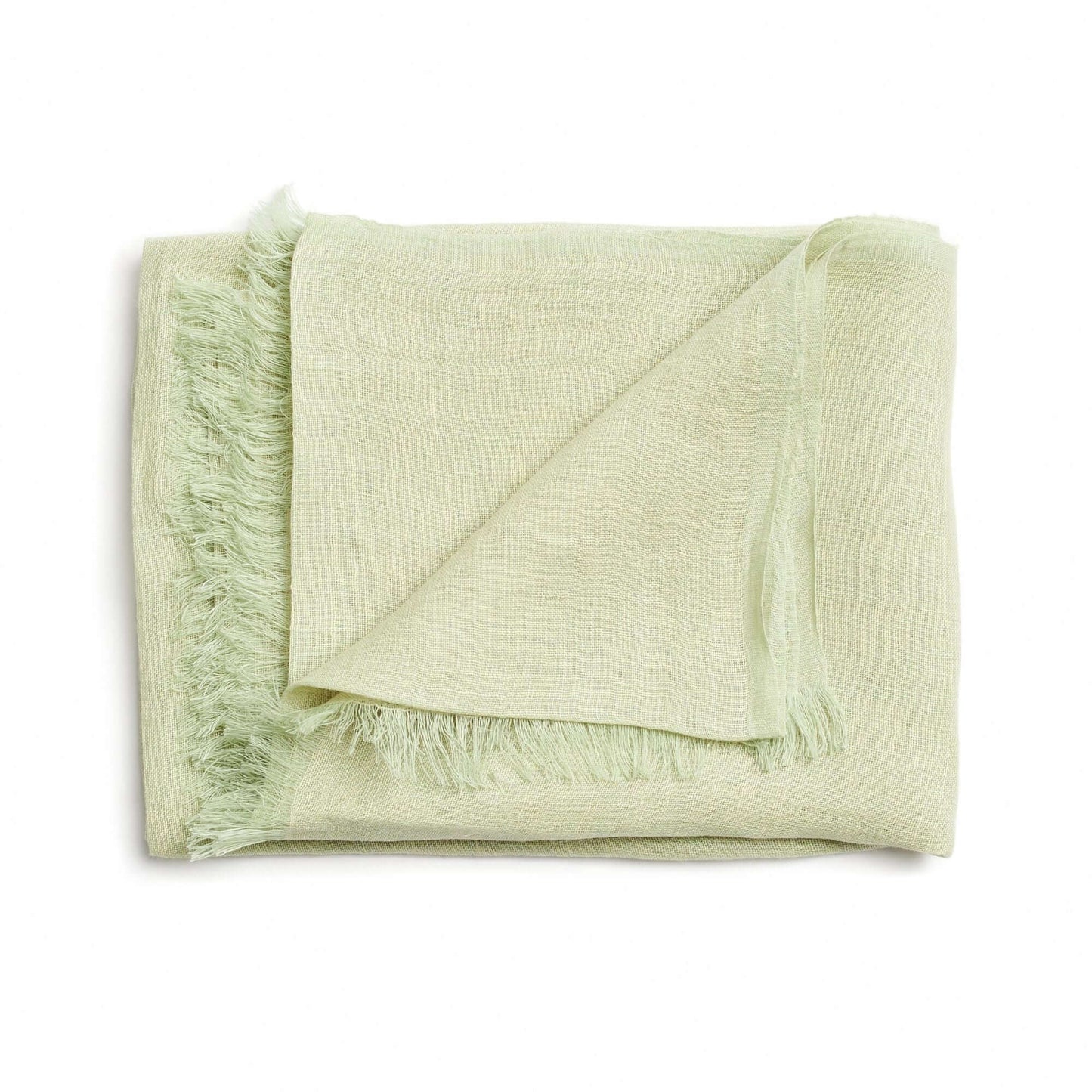 Oat Beige Neutral Hand Woven Soft Linen Silk Scarf