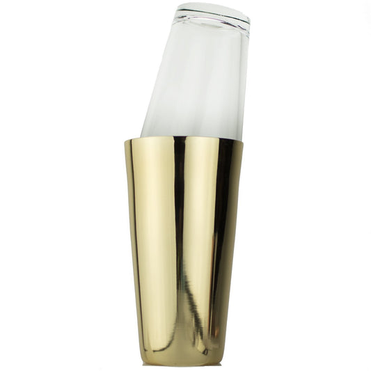 Prince of Scots Goldfinger 5 Piece Boston Style Cocktail Shaker Set