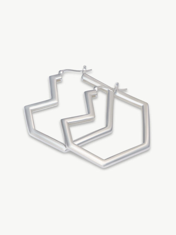 Sterling Silver hoop earrings – Daryl | No More Nobody