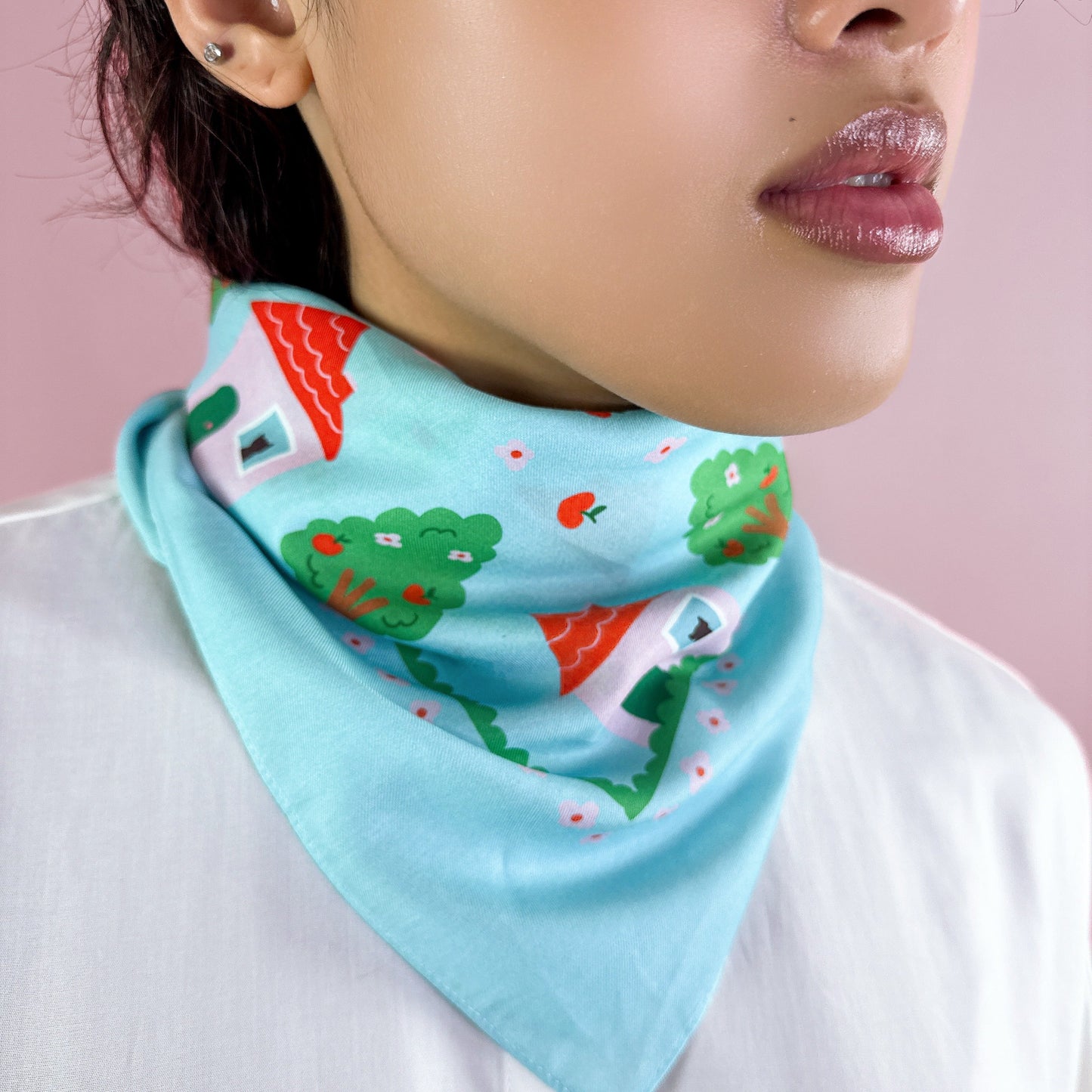 House Silk Medium Square Scarf