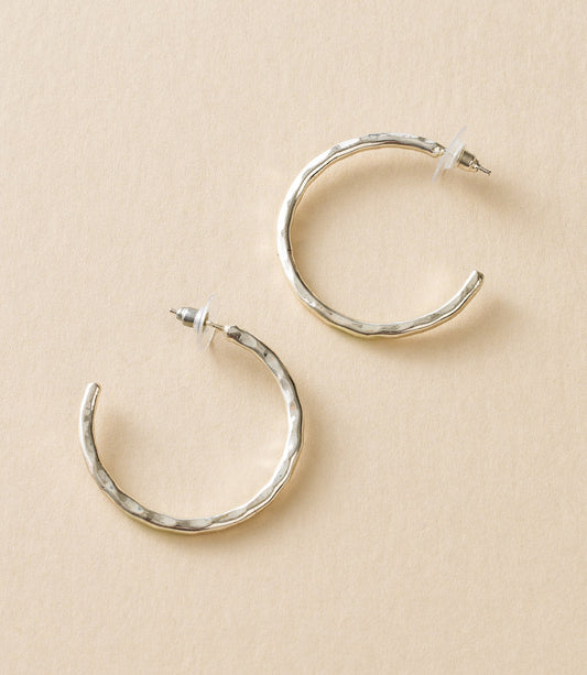 Bhavani Hammered Hoop Earrings