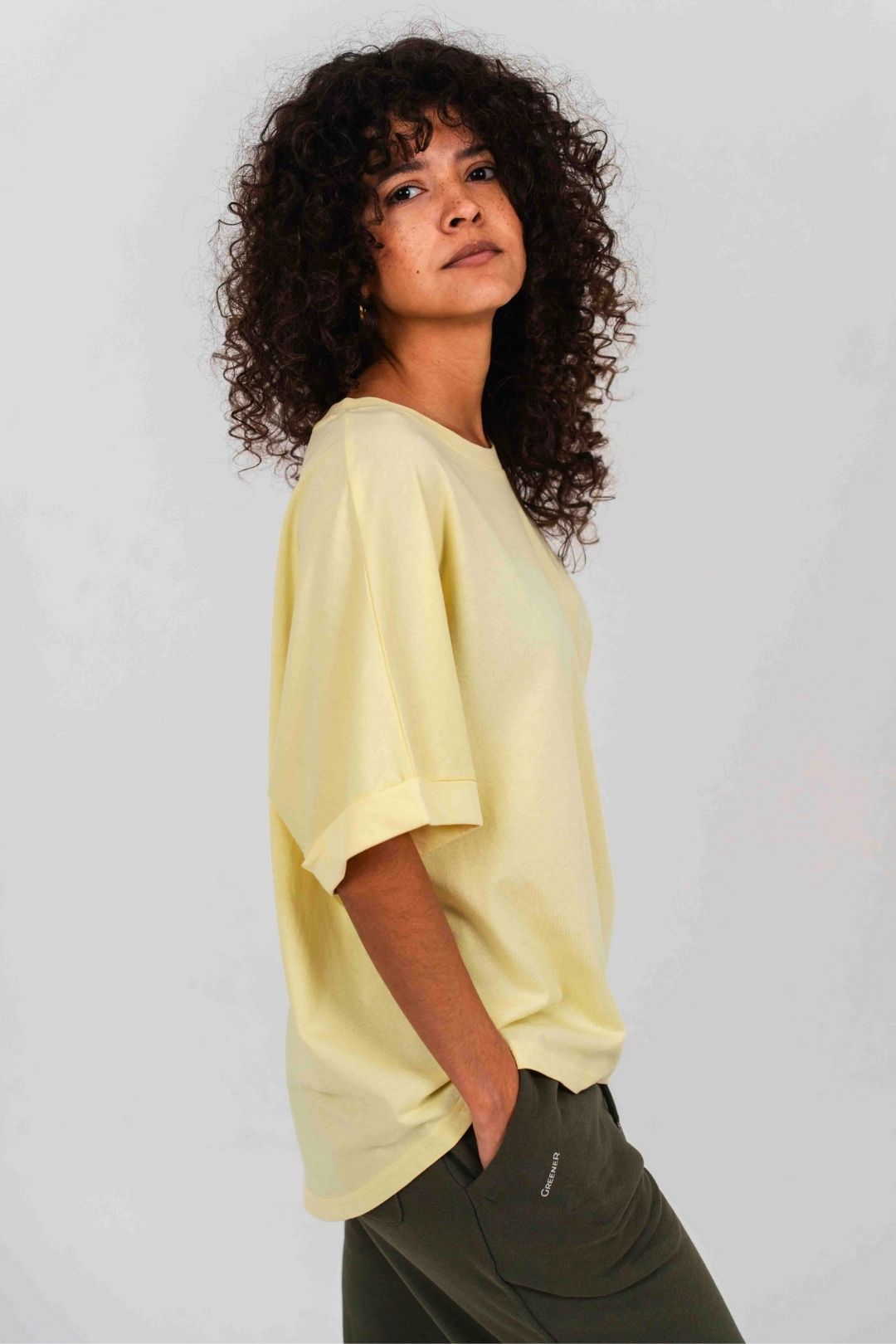 Camiseta orgánica - Amarillo Fresco