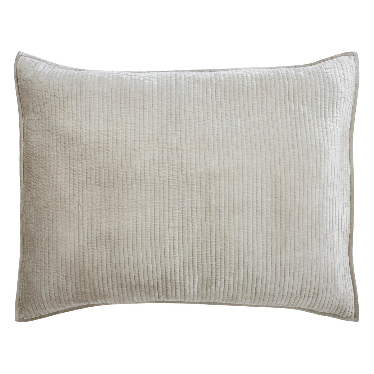 Spencer Channel Stitch Velvet Coverlet Sham