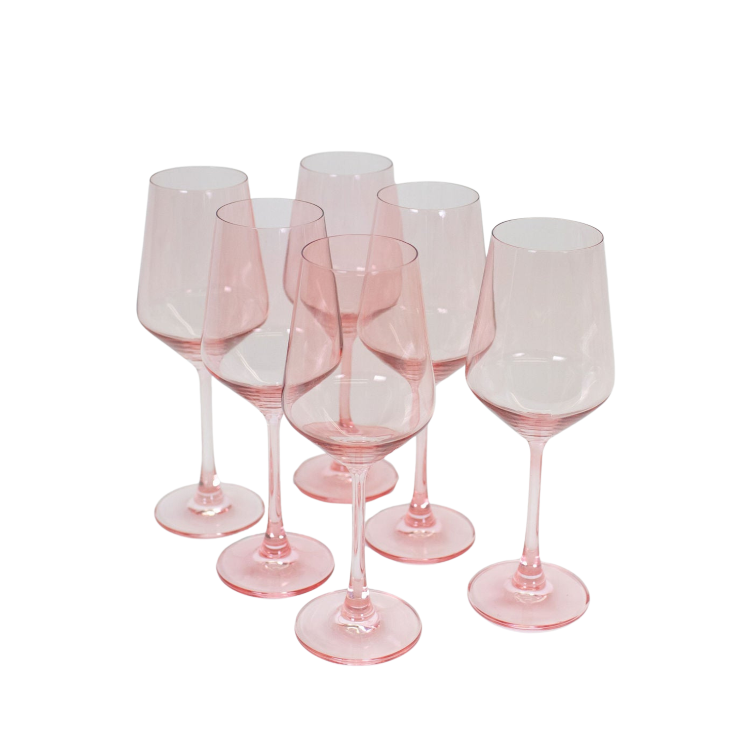 Tickle Me Pink - Colored Wine Glass