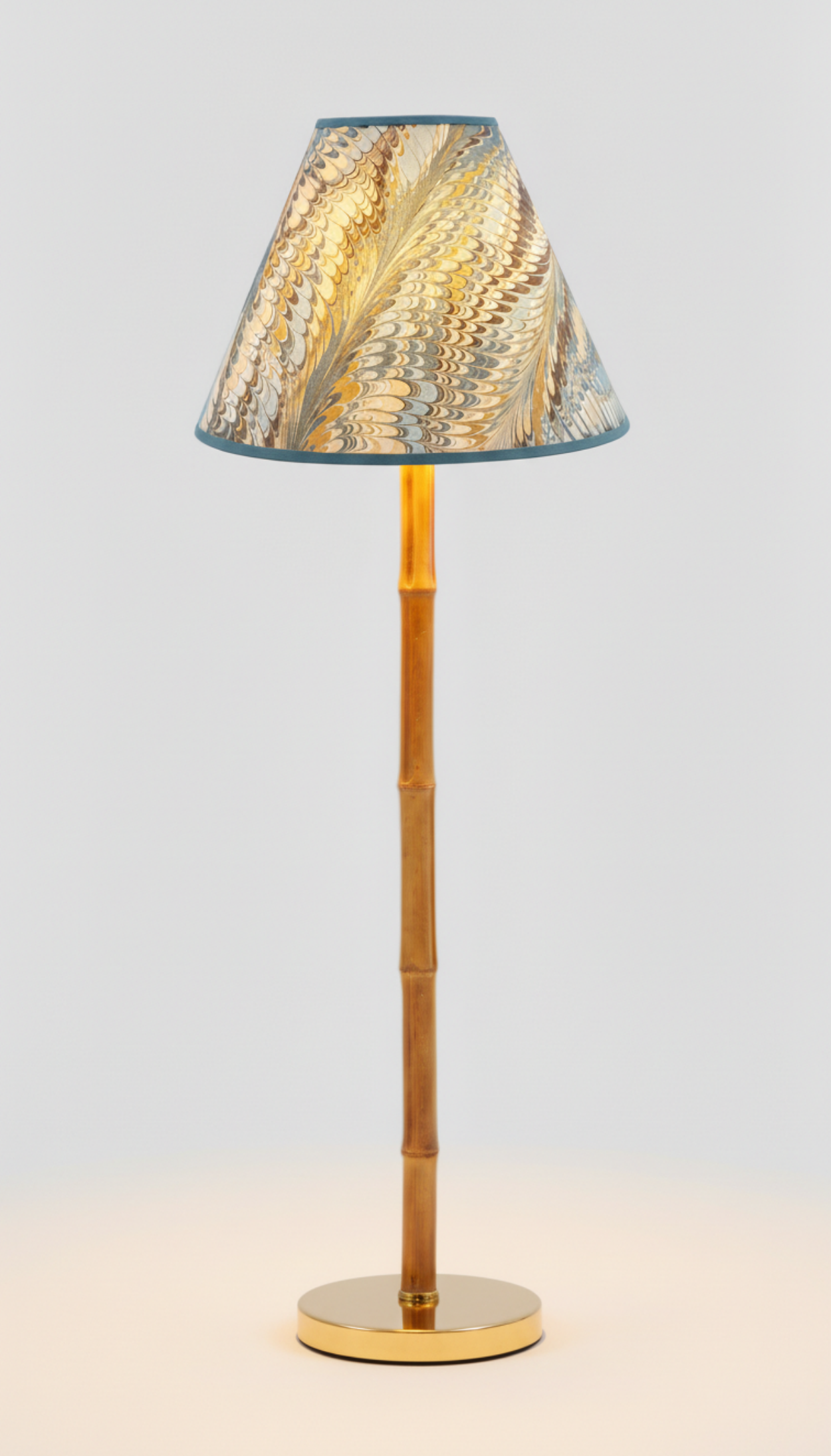 16" Empire Lampshade —  Hand-Marbled