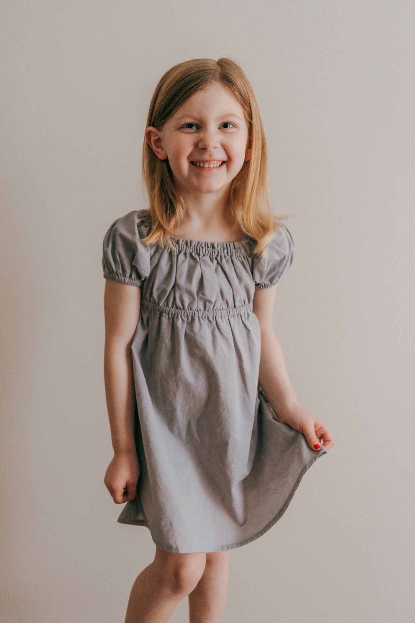 Kennedi Dress- Muted Purple| Short Sleeve