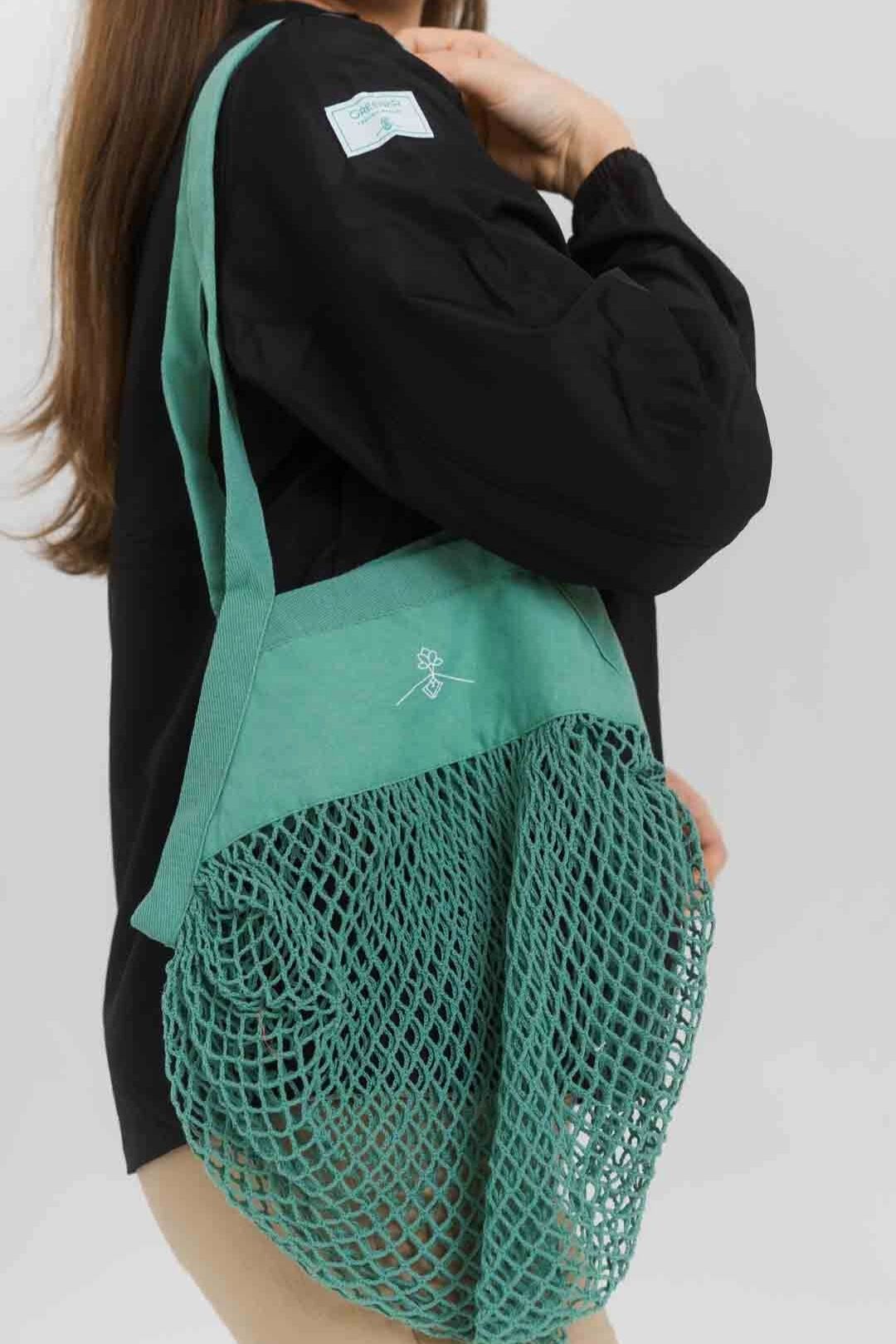 Bolsa red orgánica - Verde Vintage