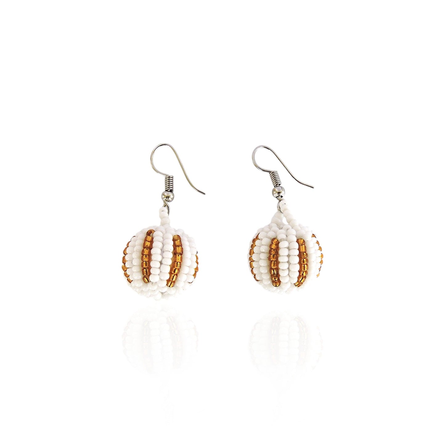 Chebet Mutai Dangle Ball Beaded Earrings