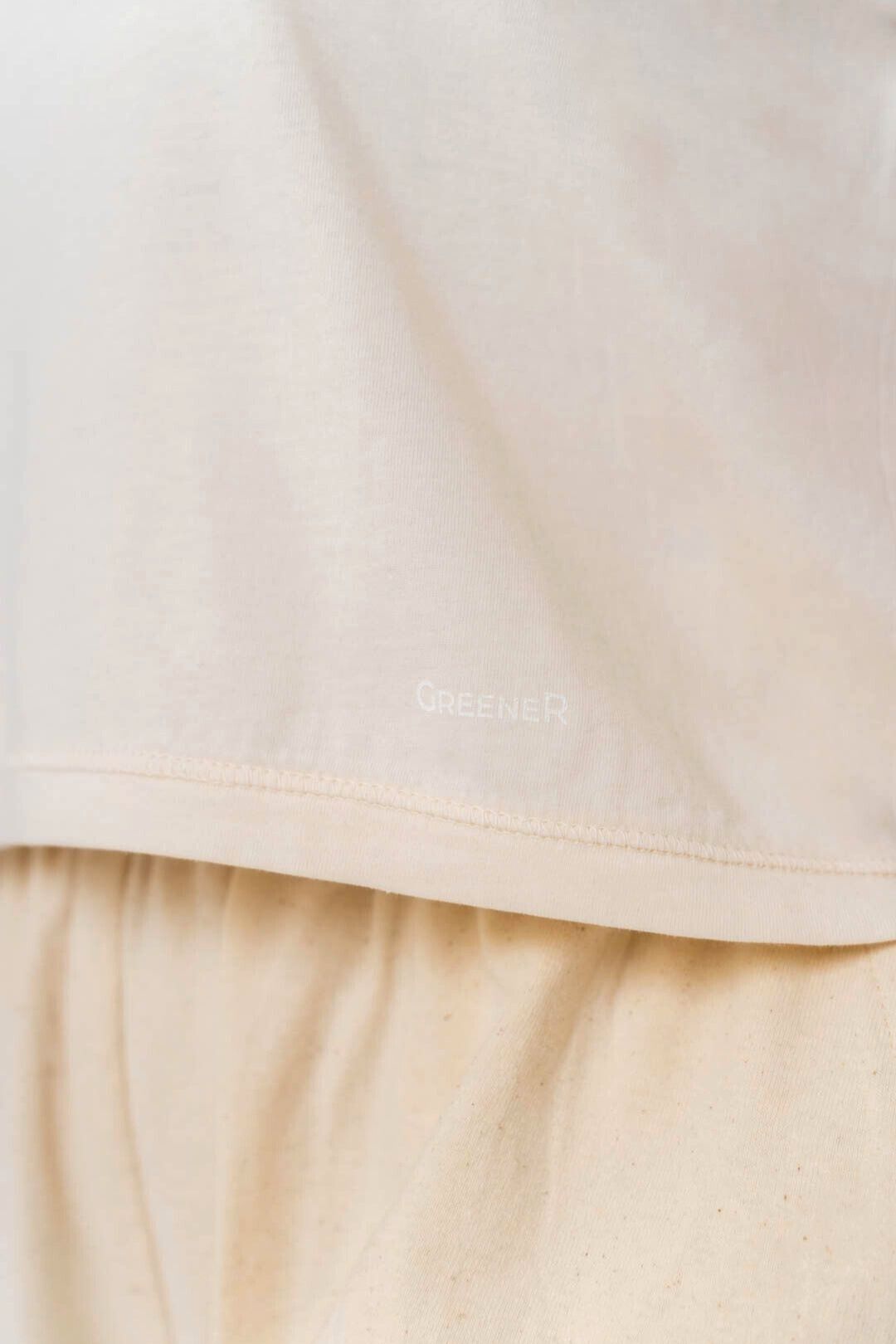 Camiseta crop sin mangas - Marfil Antiguo
