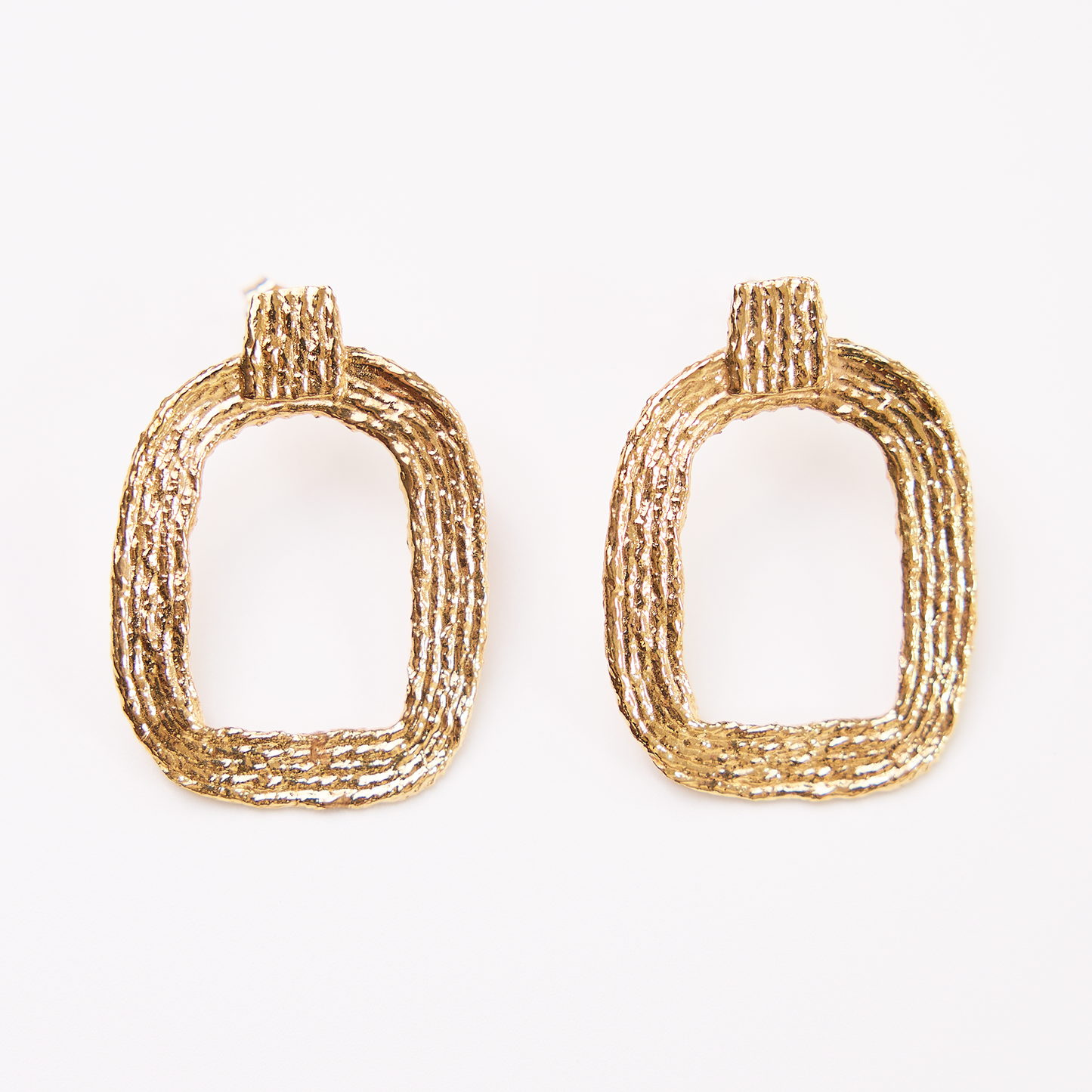Eva Hoop Earrings - 14K Gold Plate