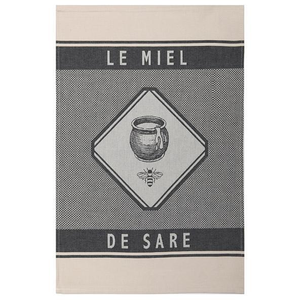 Jean Vier Tea Towel Errobi Cochon Hand Towel (Honey Bee)