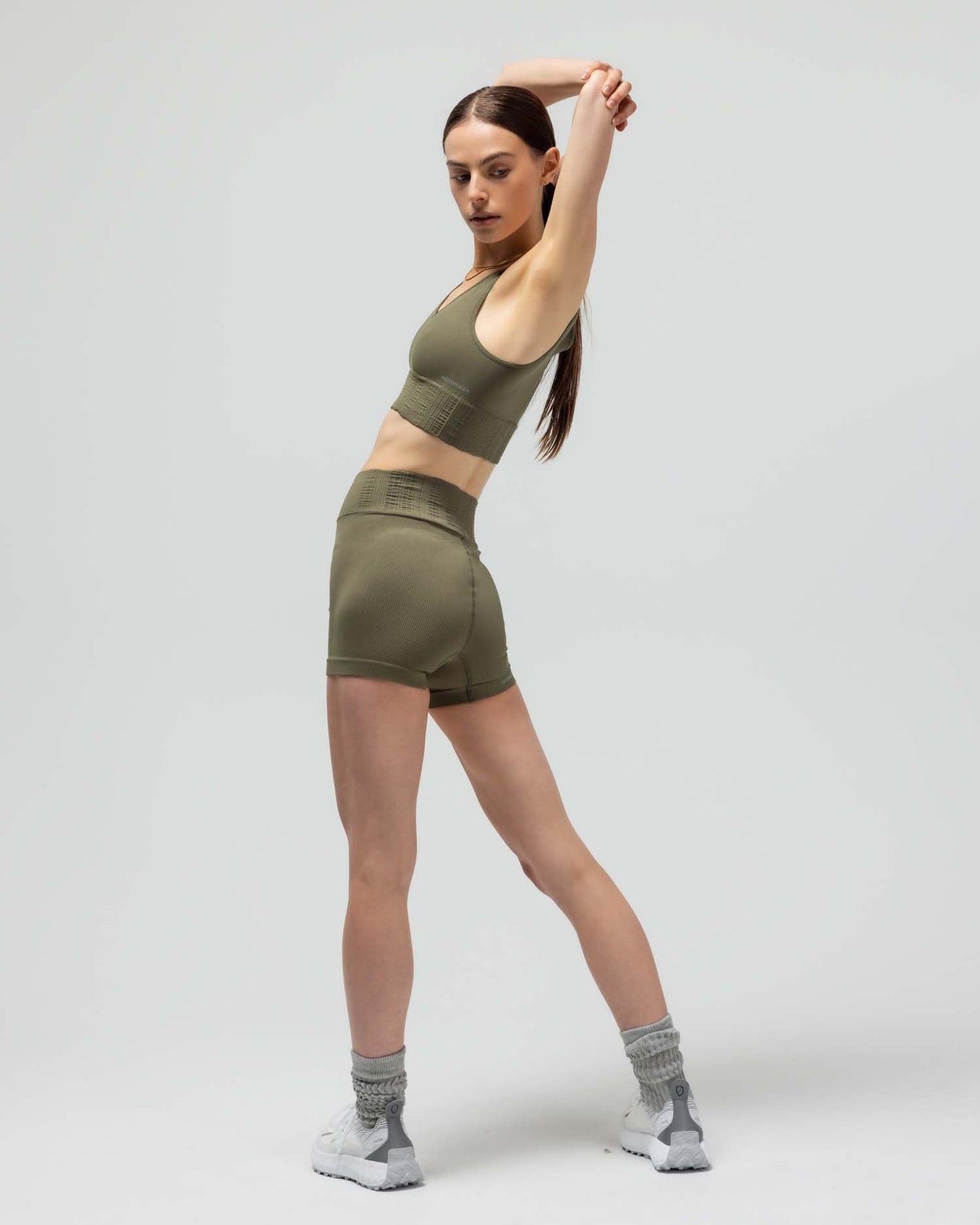 RIBBED BIKER SHORT