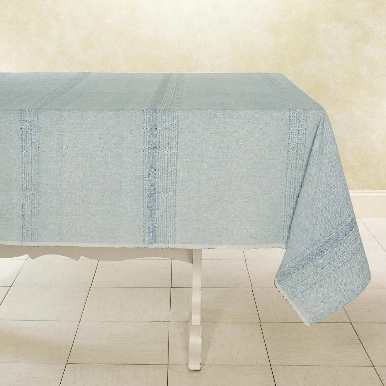 Handwoven Cotton Tablecloth | Raised Weave | Fair Trade | ECOLOOM