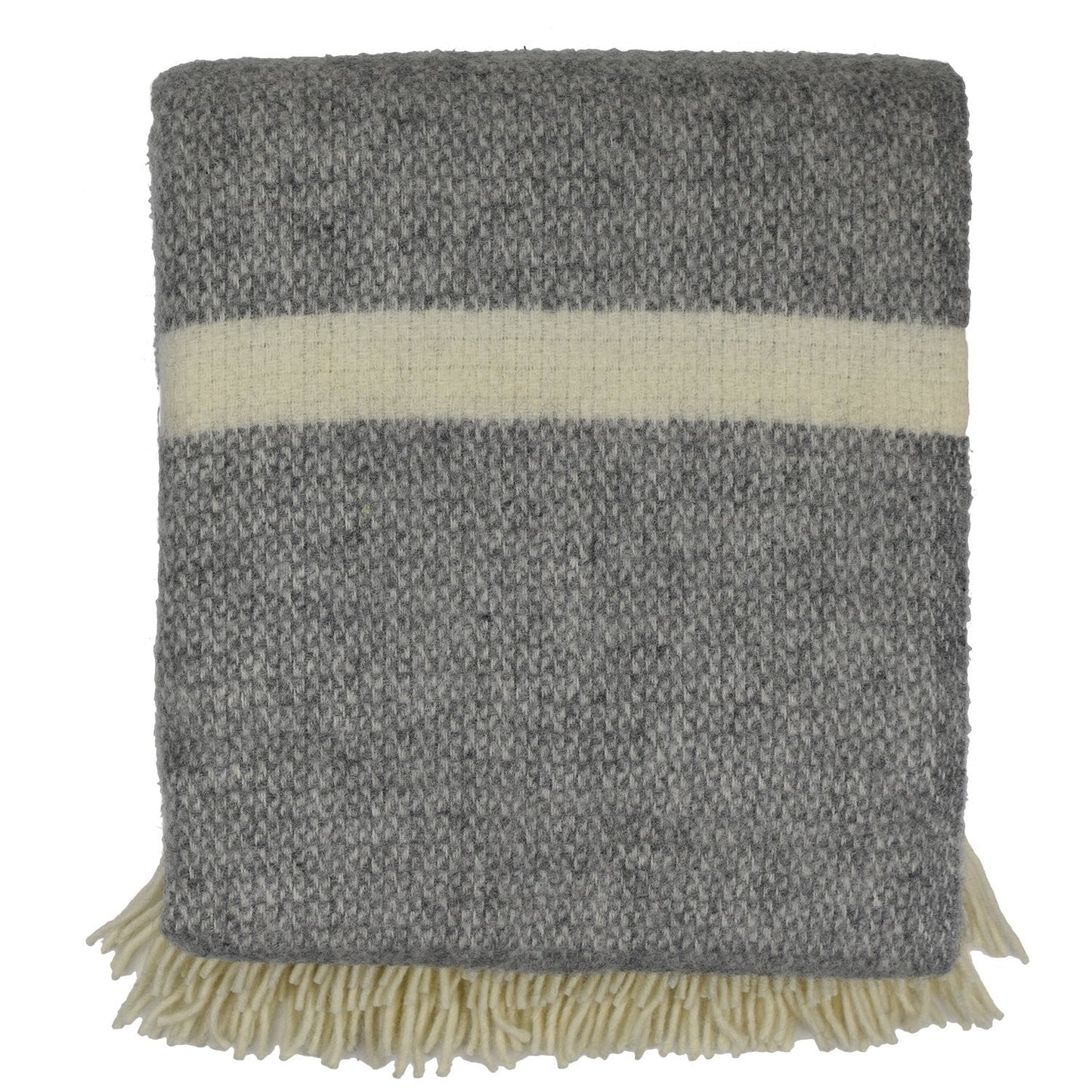 Prince of Scots Highland Tweed Estate Pure New Wool Throw ~ Slate ~