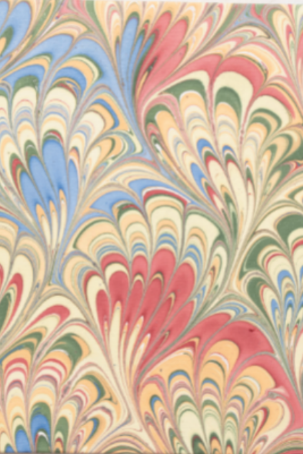 Hand Marbled Picture Frame Folding Book, 4x6 in Multicolor