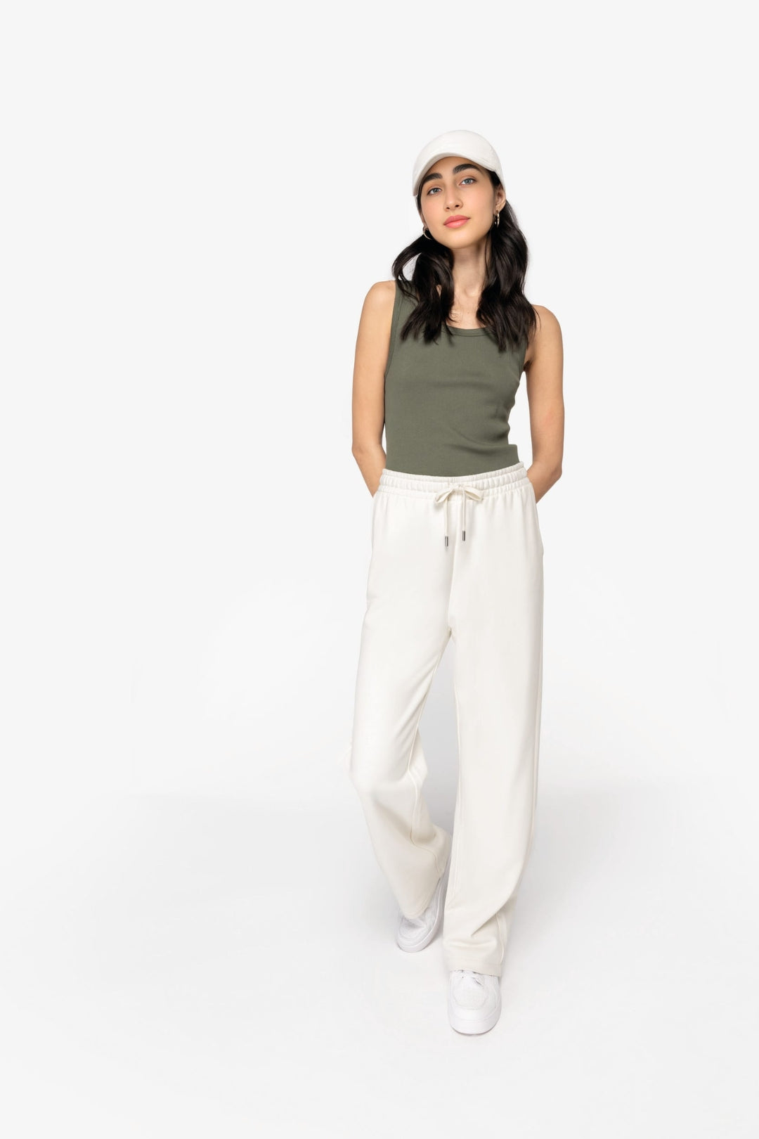 Pantalón algodón orgánico - Marfil