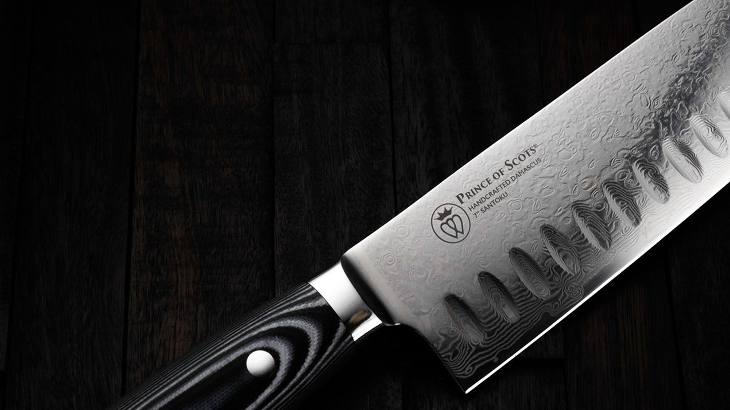 7 Inch Damascus Santoku Knife