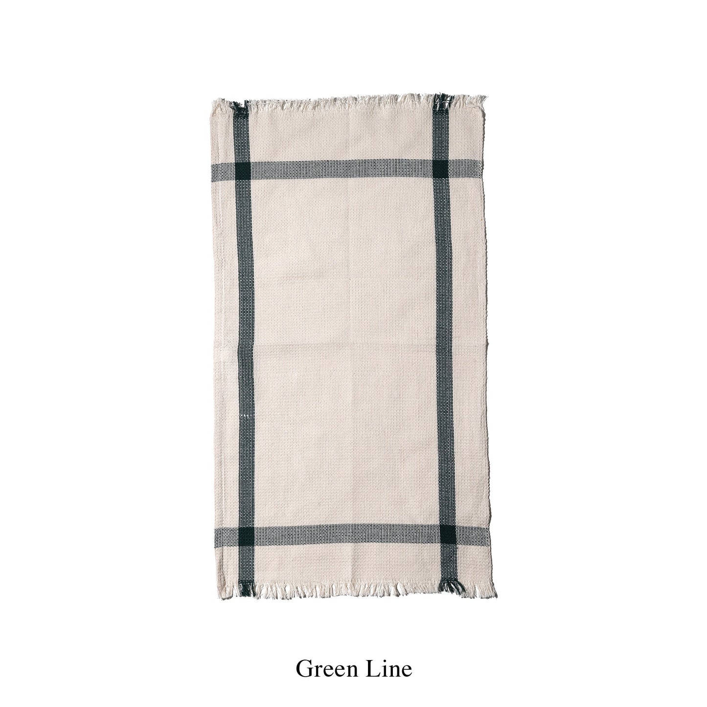 India Kitchen Towel - Green Line