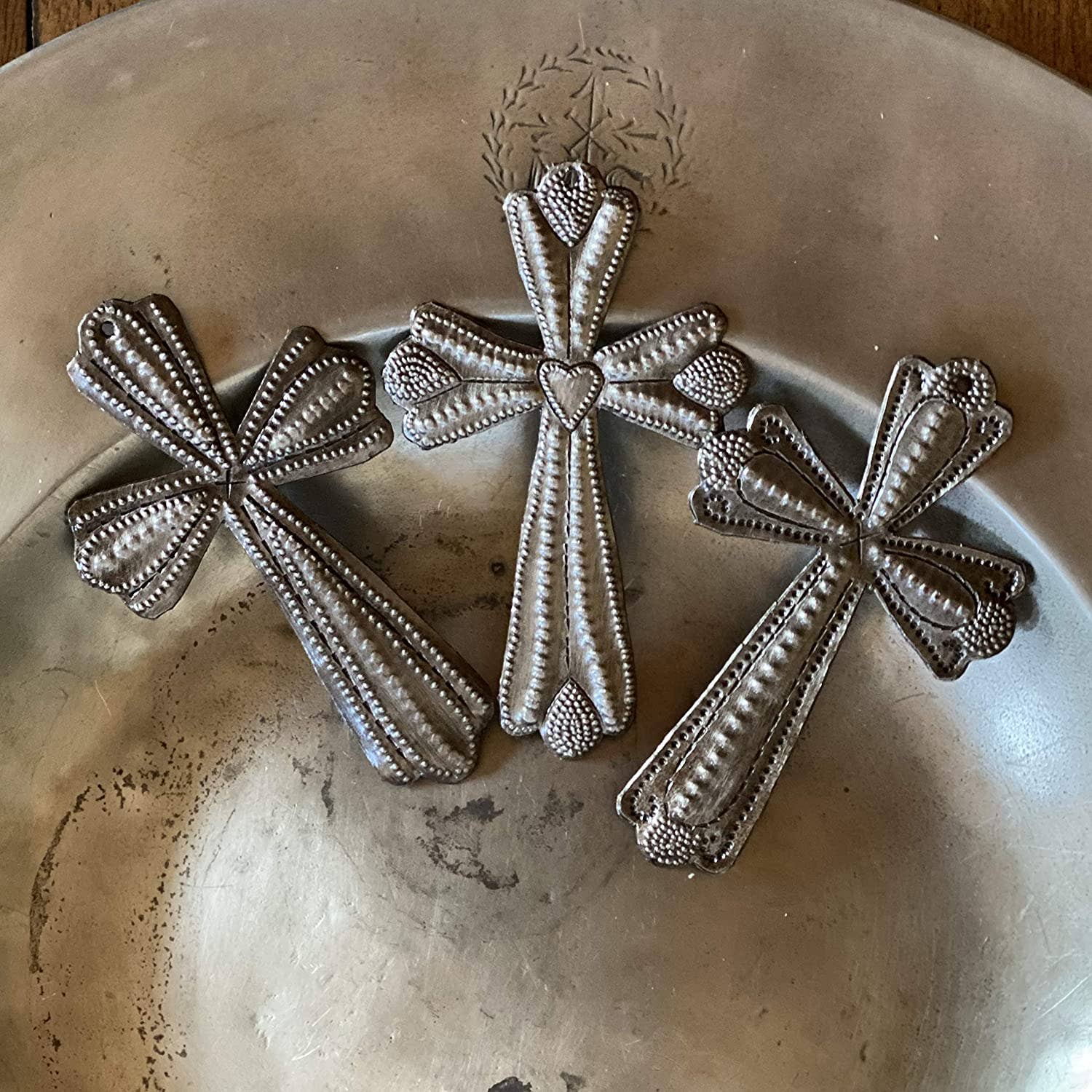 3" x 4.75"  Haitian Metal Cross, $3.15 ea. set/3, Fair Trade