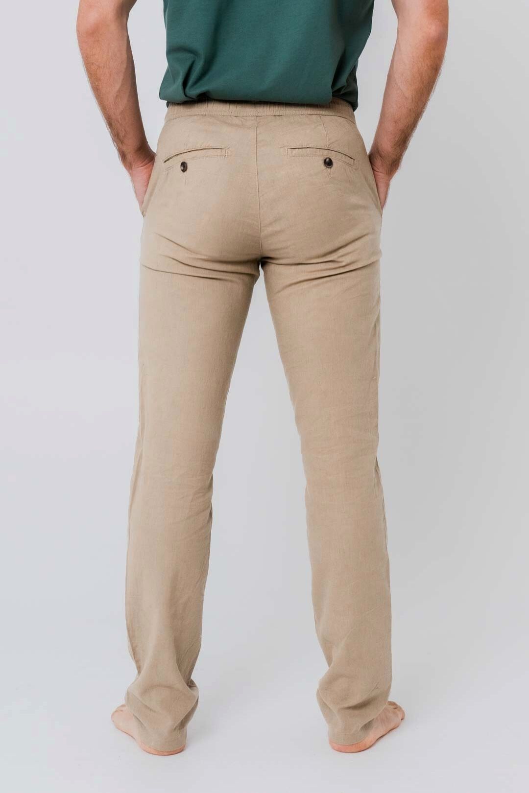 Pantalón lino - Arena