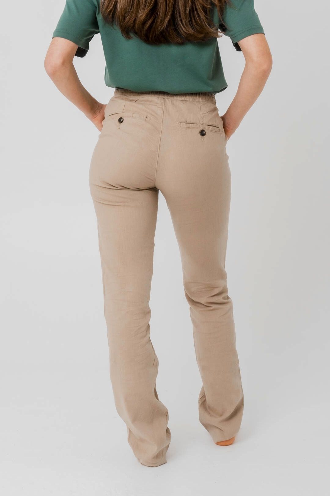 Pantalón lino - Arena