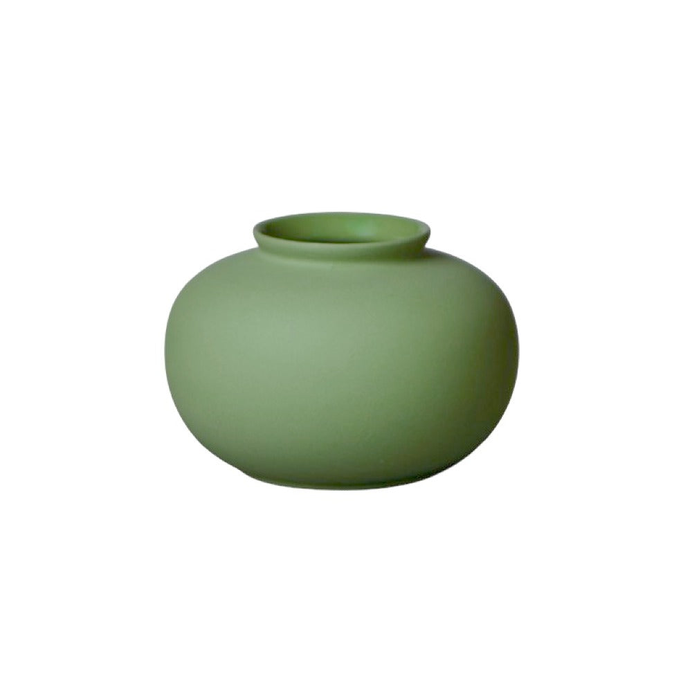 Matte Porcelain Mini Apple Vase