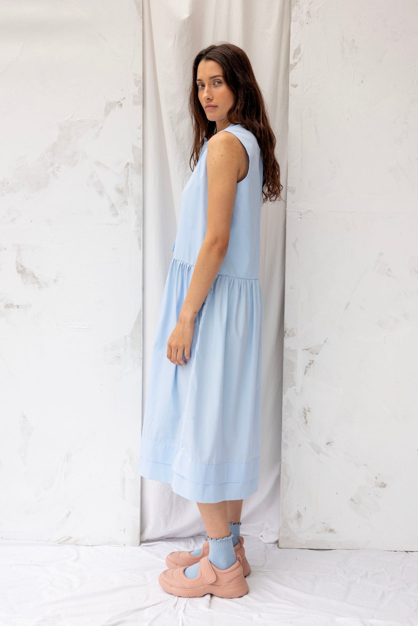 Frankie Dress | Sky Blue - ReCreate Clothing