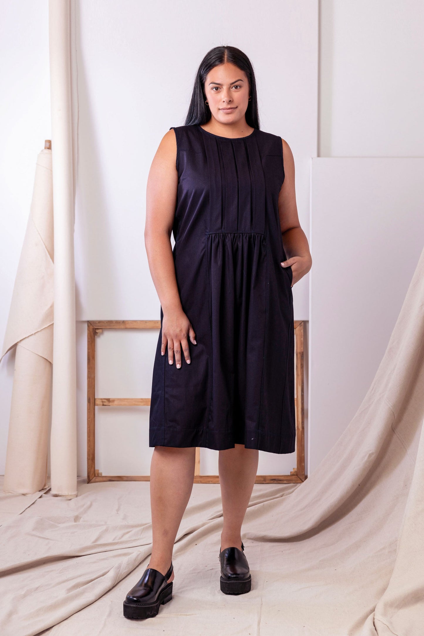 Liminal Midi Dress | Indigo