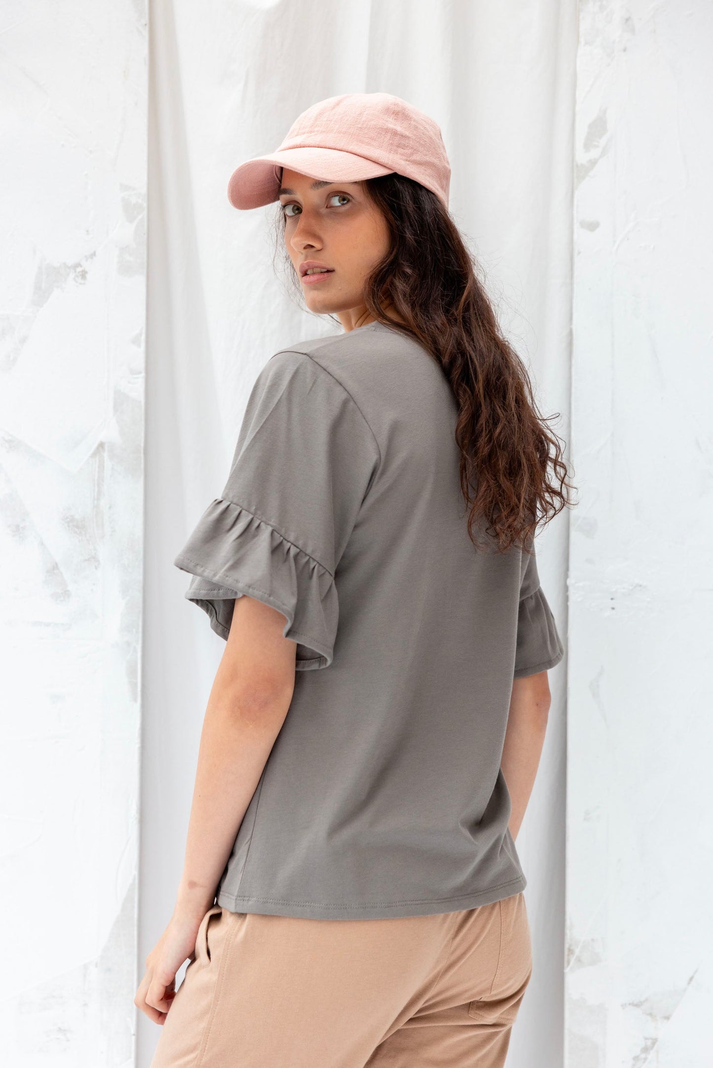 Voyage Top | Grey Sage - ReCreate Clothing