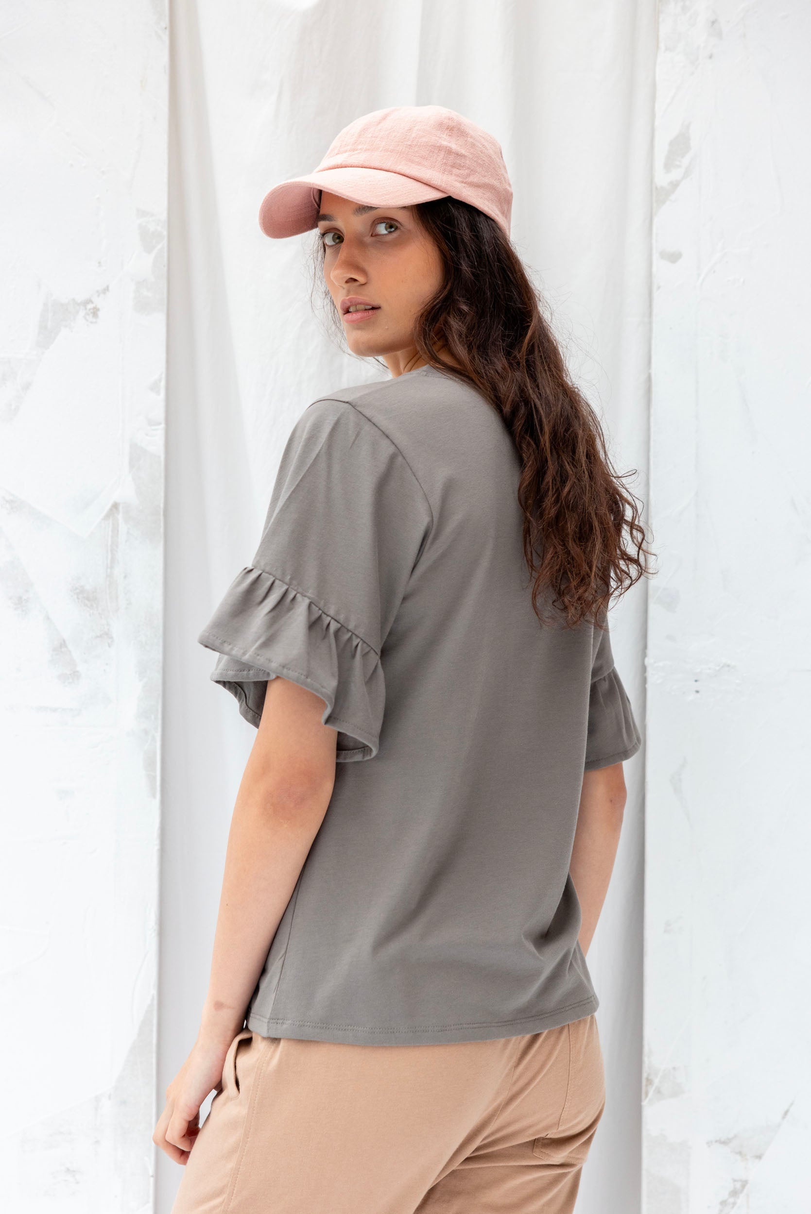 Voyage Top | Grey Sage - ReCreate Clothing