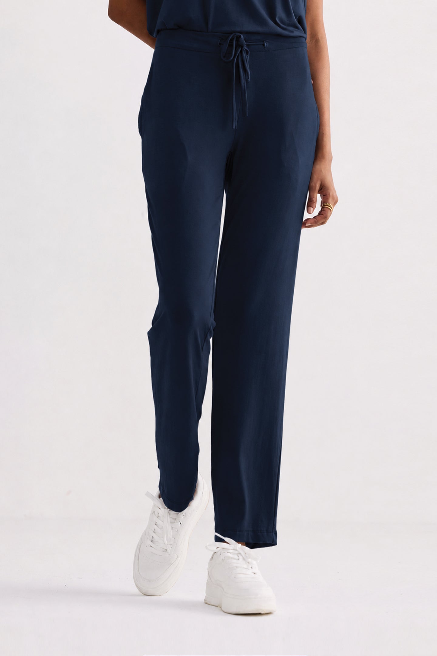 Wide Leg Pant in Navy