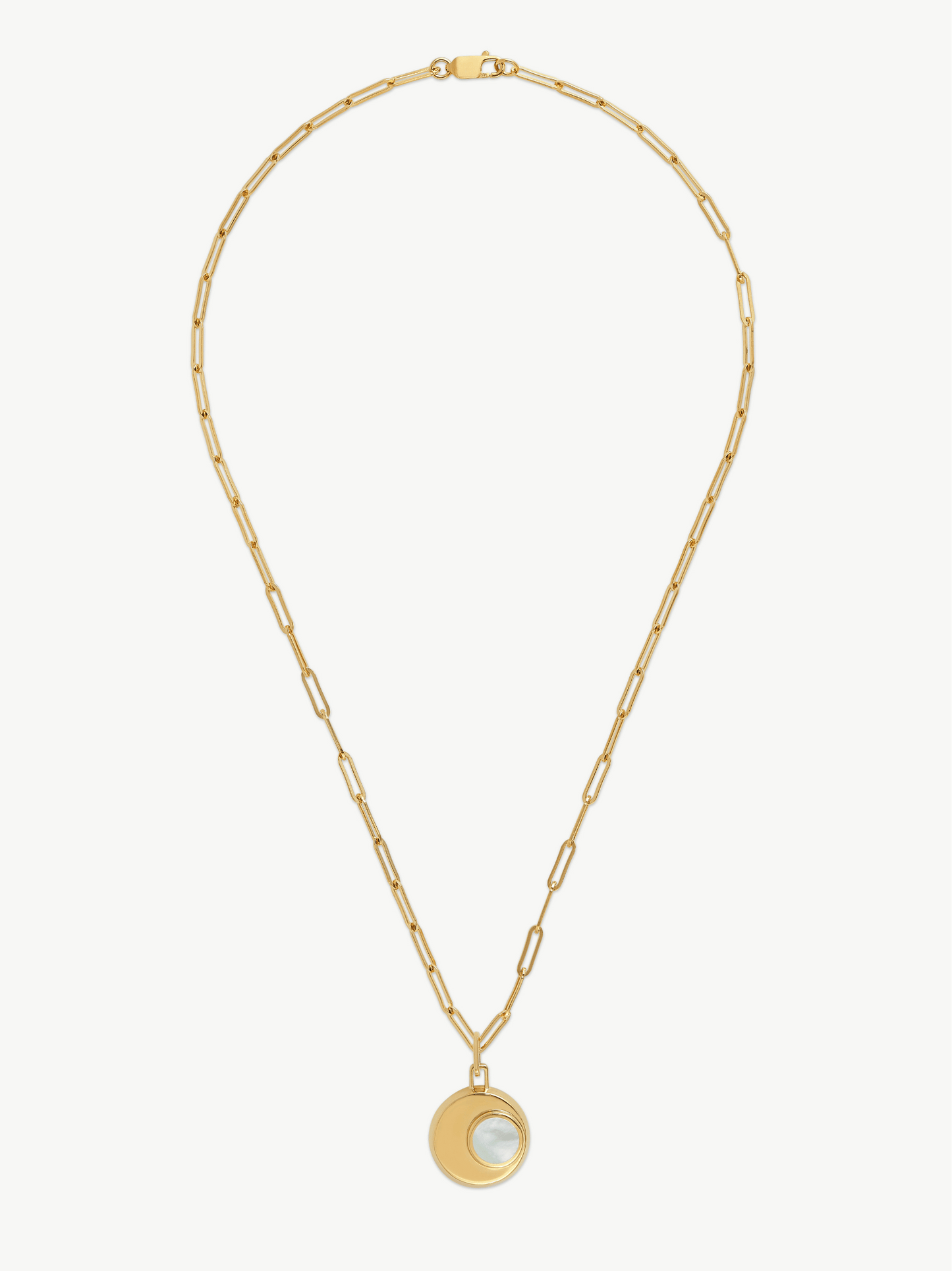 Gold plated Mother of Pearl Necklace - Cressida | No More Nobody