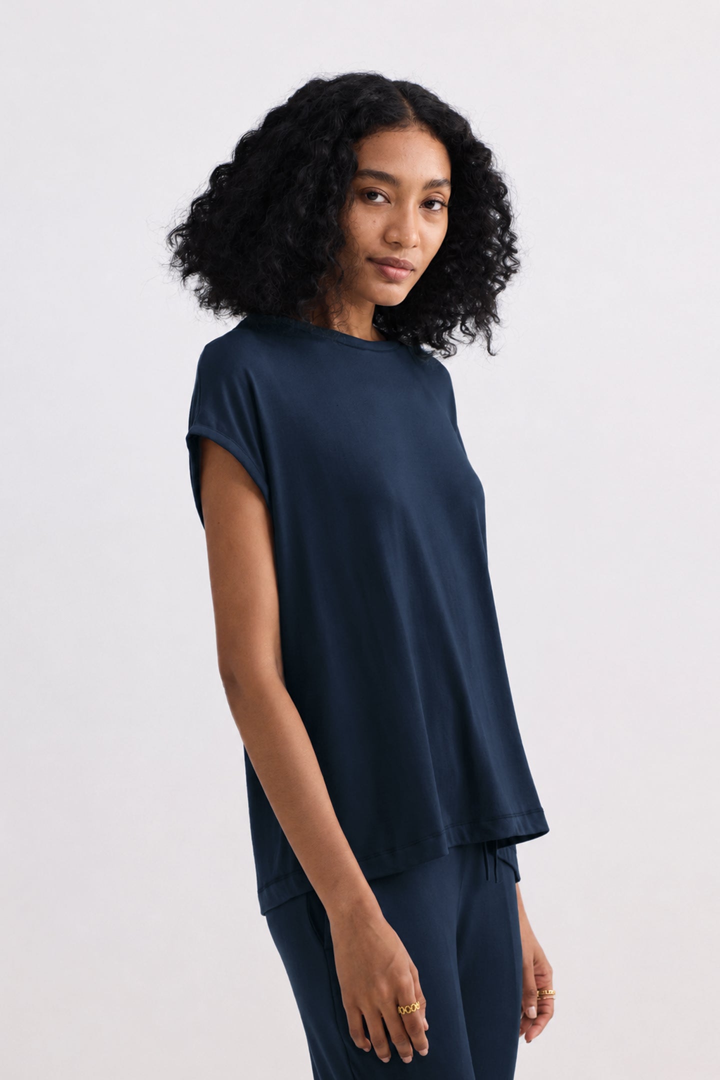 Relaxed Tee in Navy