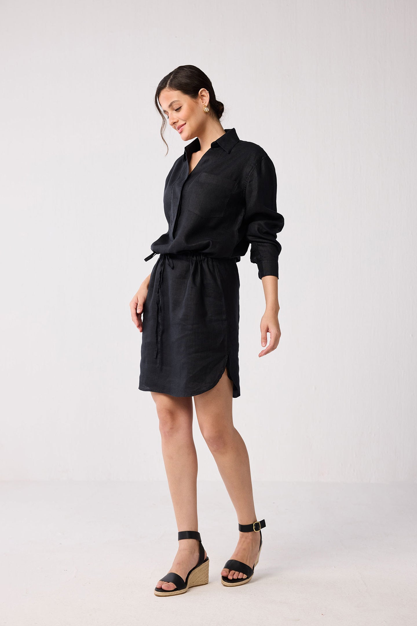 Meet me by the Cliff Dress in Black